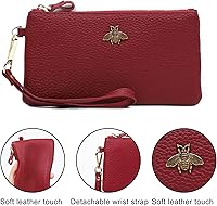 Vista 5 de imeetu Bolso de mano para mujer con correa para muñeca