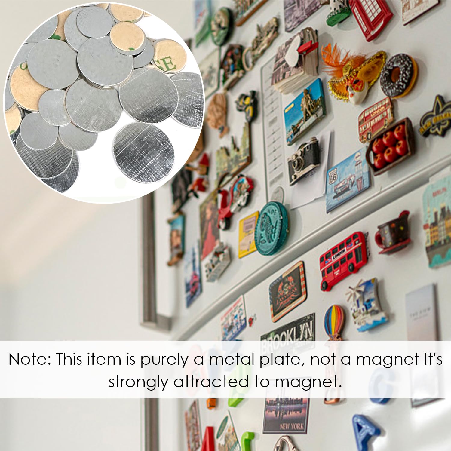 100 sztuk metalowych płytek z 1 sztuką, czarna torba do przechowywania, metalowe płytki ze stali nierdzewnej, samoprzylepne płytki metalowe, metalowe płytki, na magnesy, podstawa samoprzylepna do