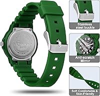 Vista 3 de Reloj analógico para niños, resistente al agua, para enseñar el tiempo, para niños y niñas, correa suave para aprender