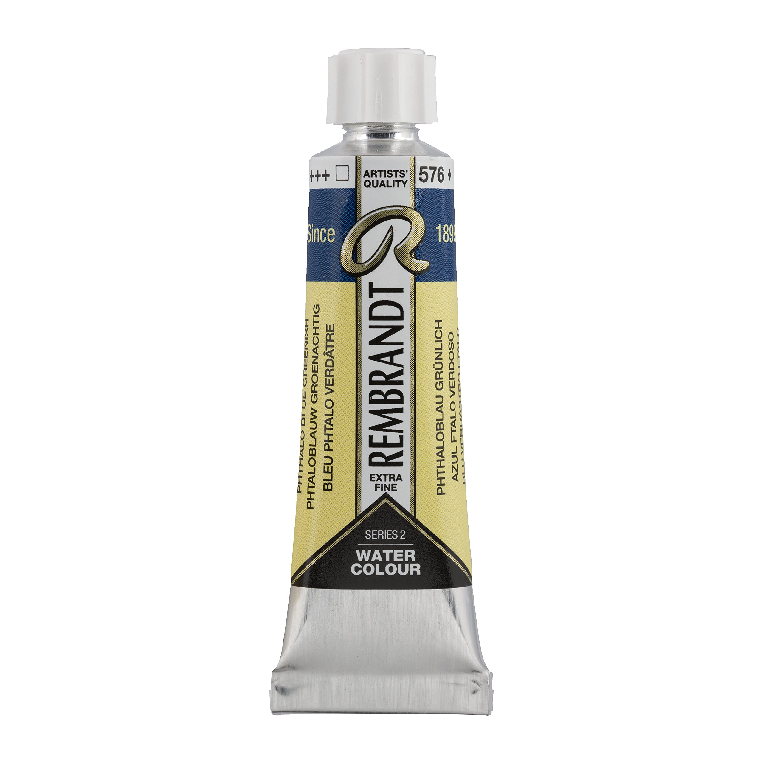 Rembrandt Phthalo Blue Greenish Watercolour Tube 10 Ml 576 (05015760)