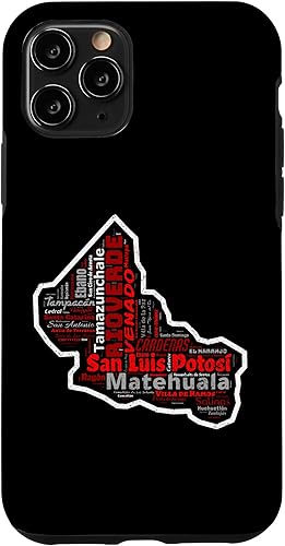 Miniatura 13 de Funda para iPhone X/XS San Luis Potosí México Mapa Ciudades Y Municipios