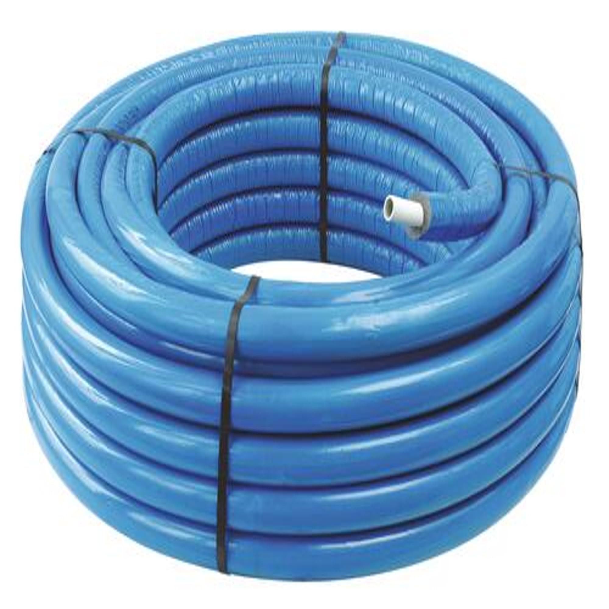 SOMATHERM FOR YOU - Tuyau Multicouche Ø20 Isolé Bleu en Couronne 50m - Réseaux d'Eau Potable et Chauffage - T.​min 5°C/​T.​max 95°C - Pression Max 10 Bar - Barrière Anti-​Oxygène