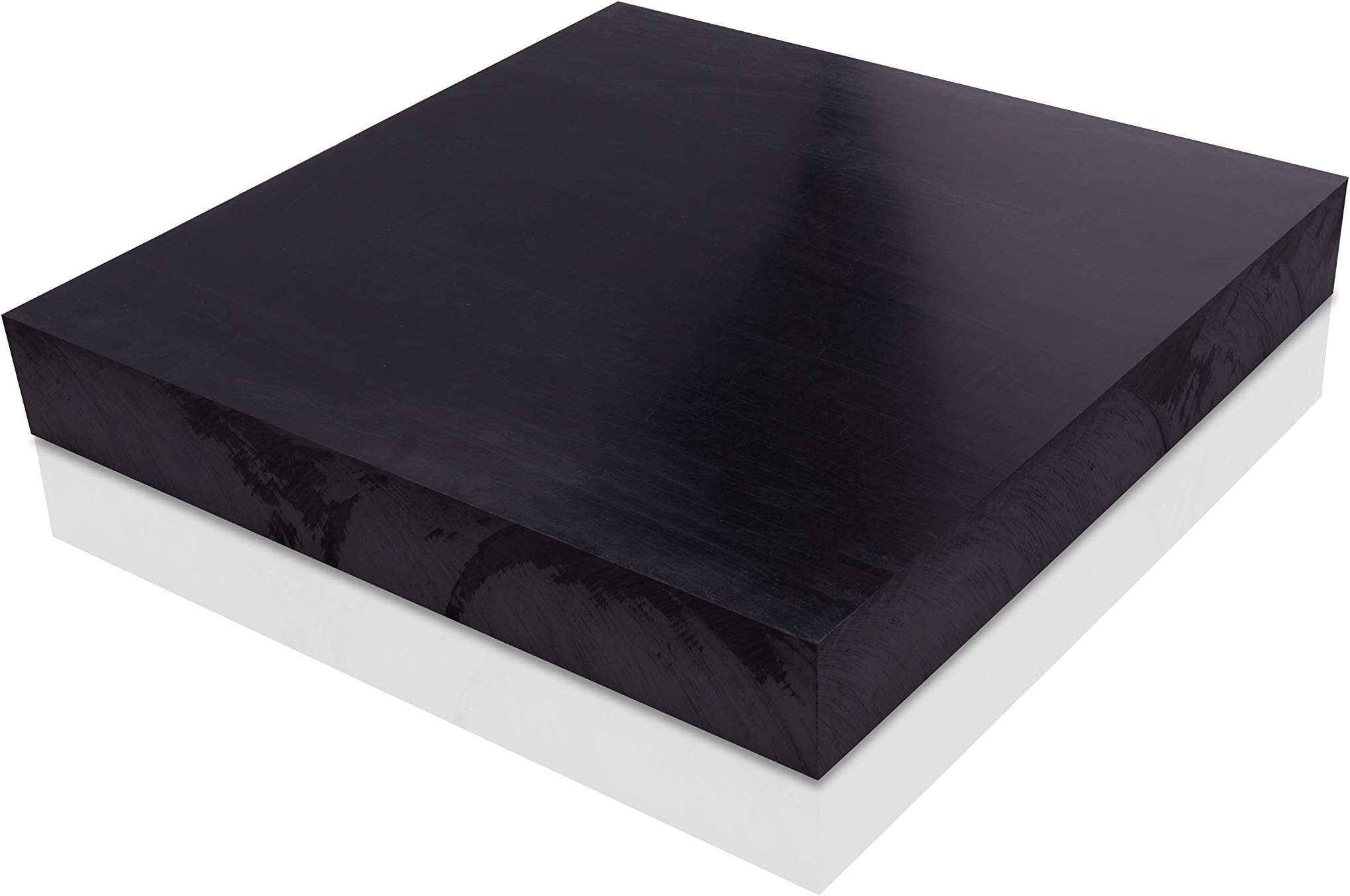 Acetal Copolymer Plastic Sheet 1.25" x 8" x 8" - Black Color