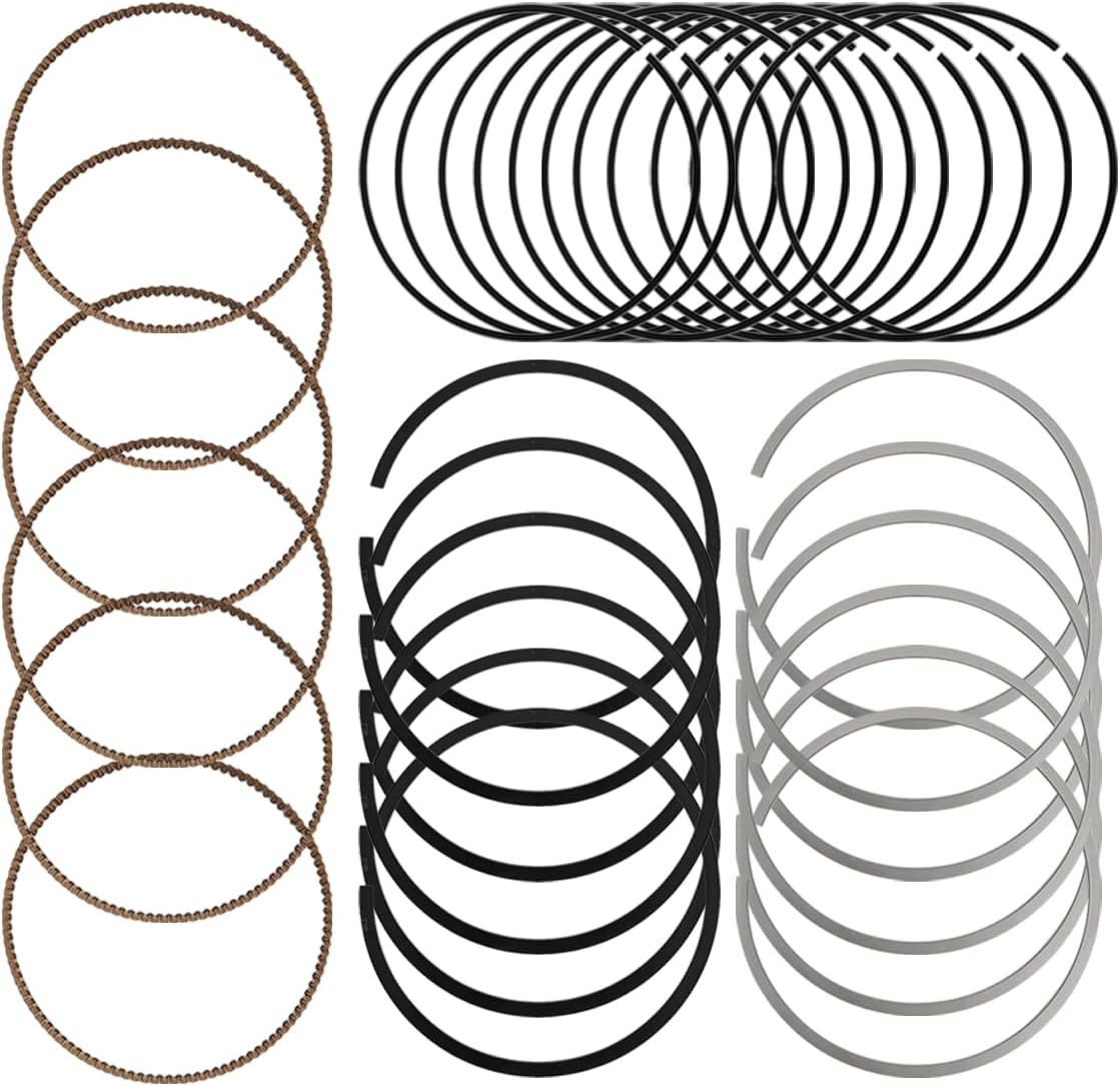 Engine Piston Ring Set Standard Fits for Acura MDX ZDX TL RL V6 3.7L 2010-2014 13011RKGE02, 13011-RKG-305