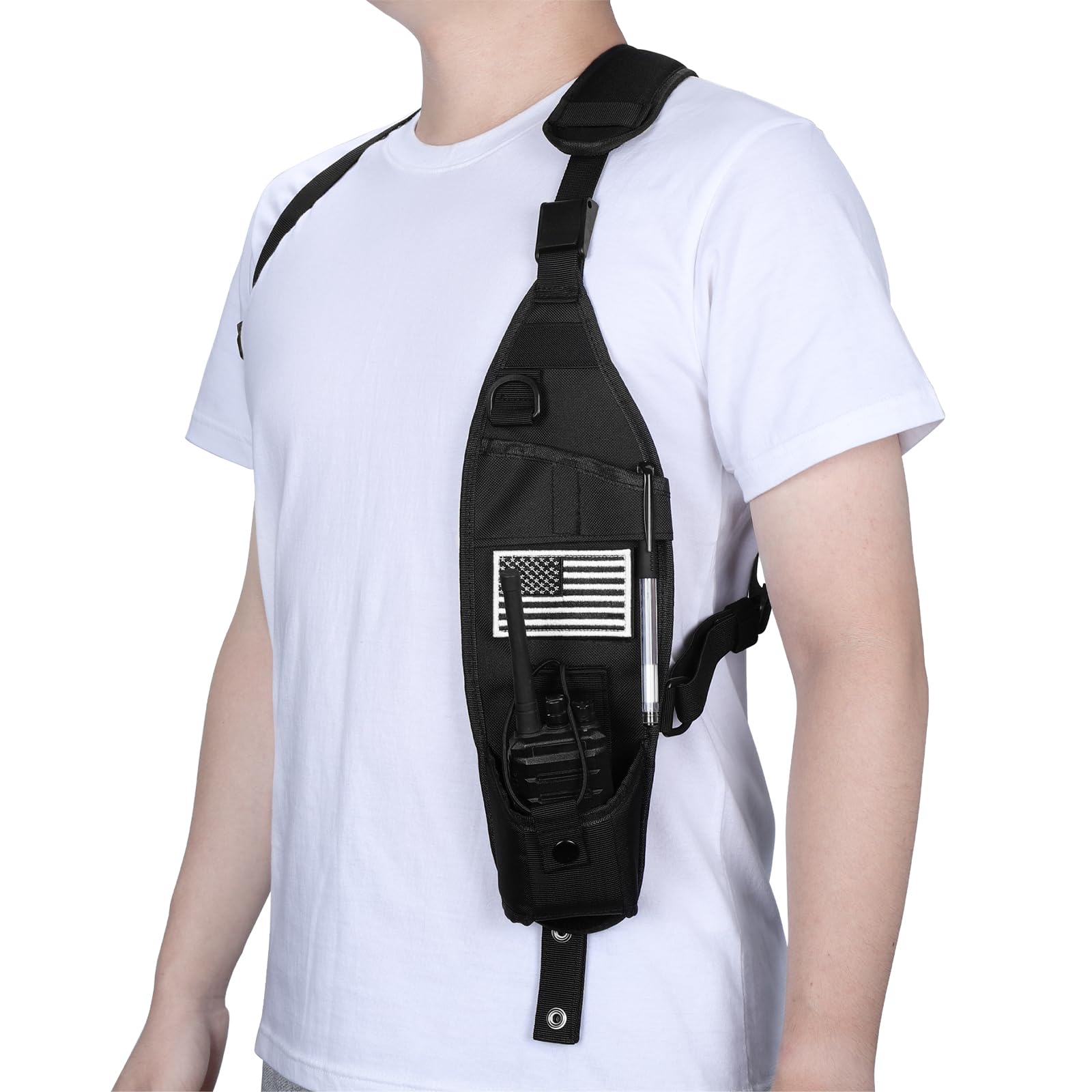 Amazon.com: abcGoodefg Universal Radio Shoulder Holster Chest