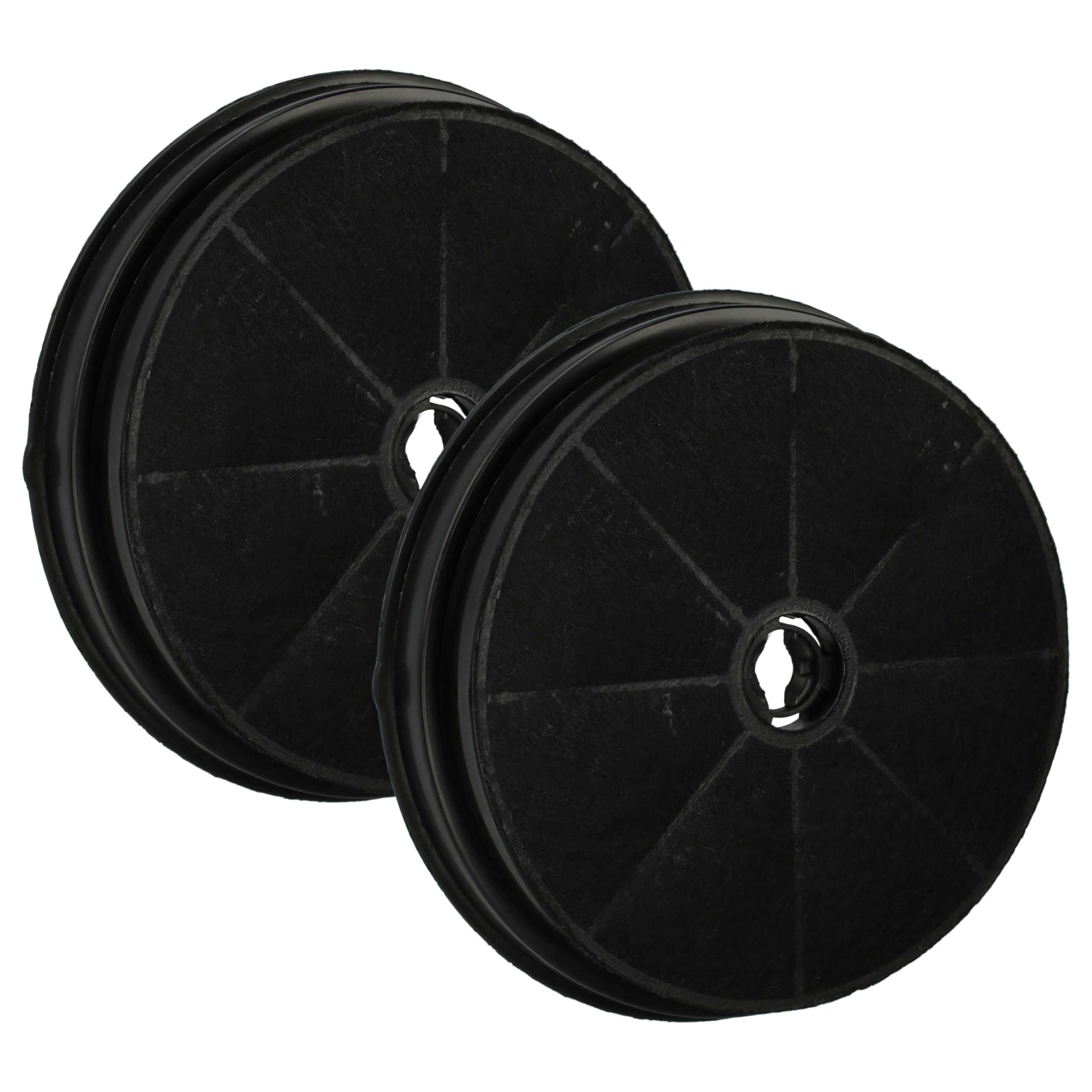 vhbw 2x Activated Carbon Filter compatible with Prima LIA730, LIA200, LIA174.1, LIA174 Extractor Hood - 19 cm