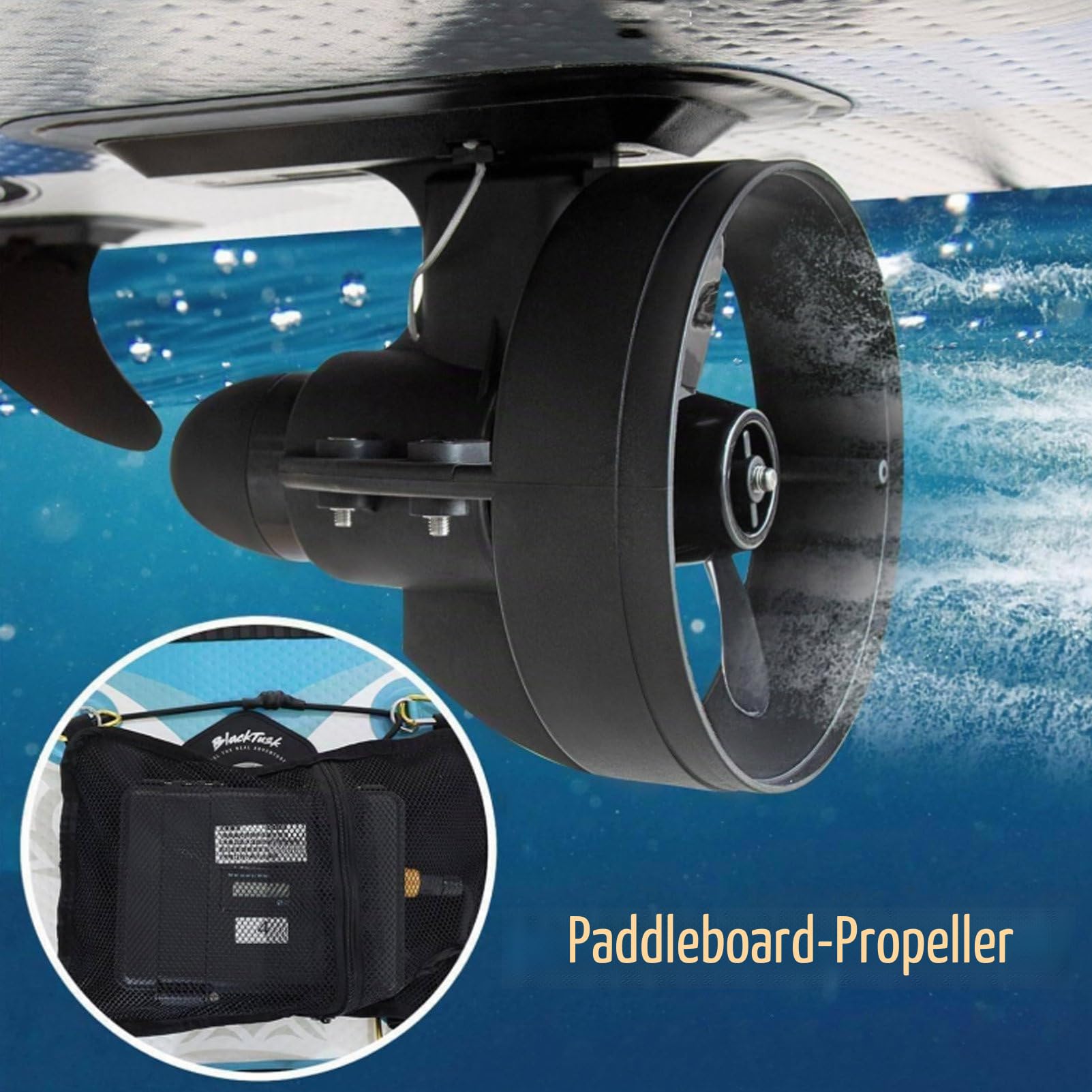 Elektromotorisiertes Surfbrett, Surf- und SUP-Finne, batteriebetriebene Finne, Stand-up-Paddle-Board, Motor-Surfbrett, für Paddle-Boards, Angelbretter, Surfbretter 288W+Battery