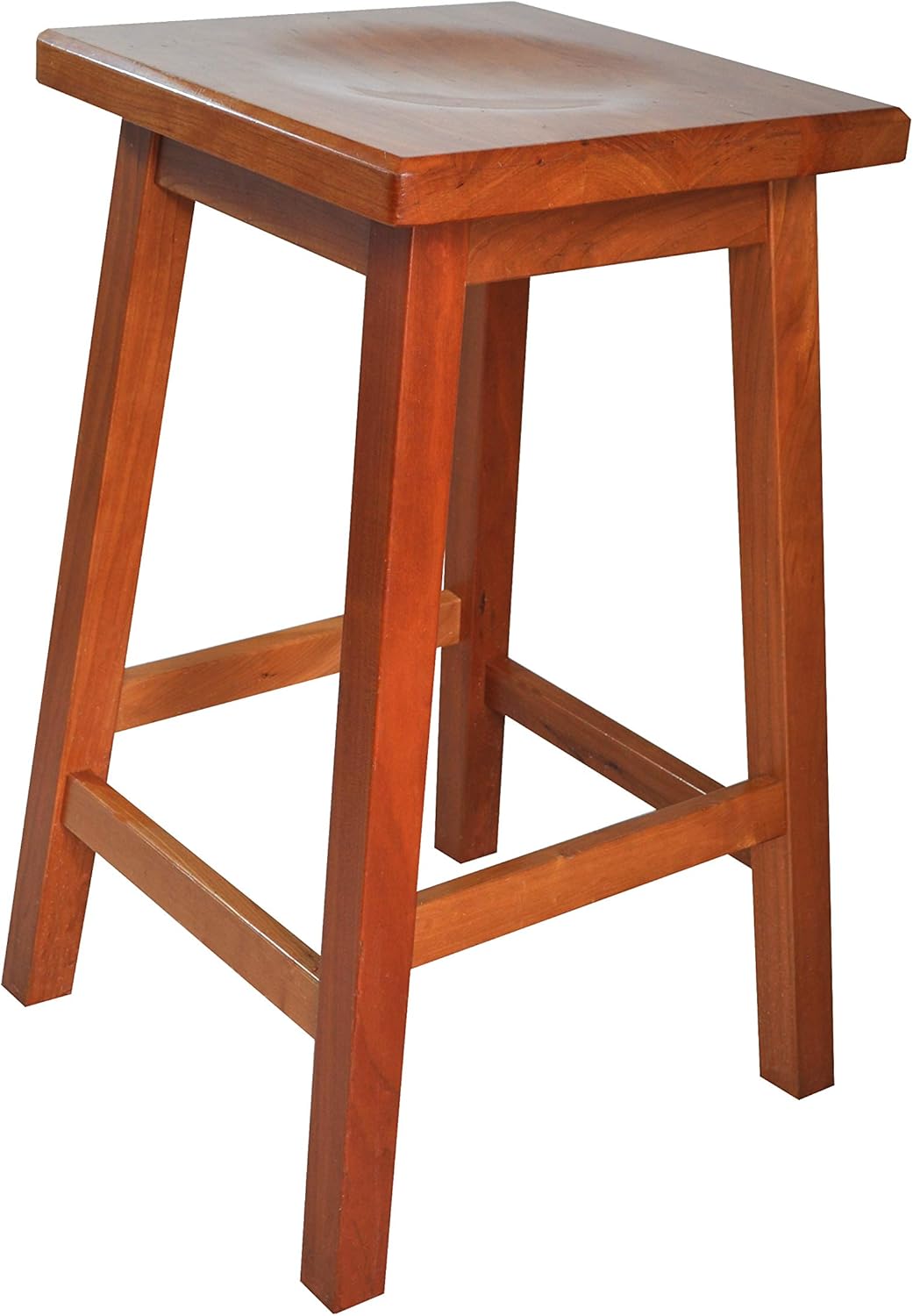 Mission Style Cherry Bar Stool, Counter Height Bar Stools w