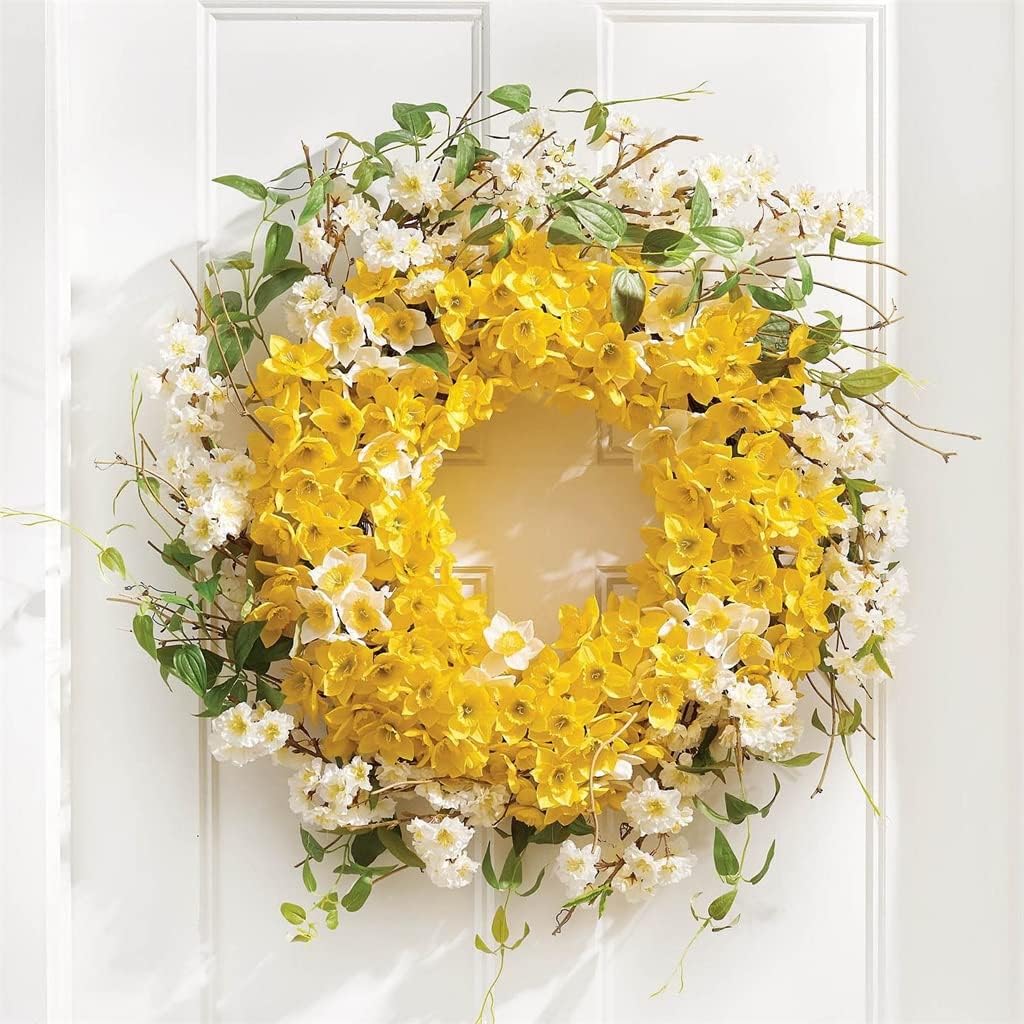 Daffodil Lane Wreath Door Hanging Decorations