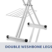 Vista 7 de Reliable Tabla de planchar para el hogar de 220 IB, hecha en Italia, tabla de planchar portátil con almohadilla de espuma viscoelástica de espuma