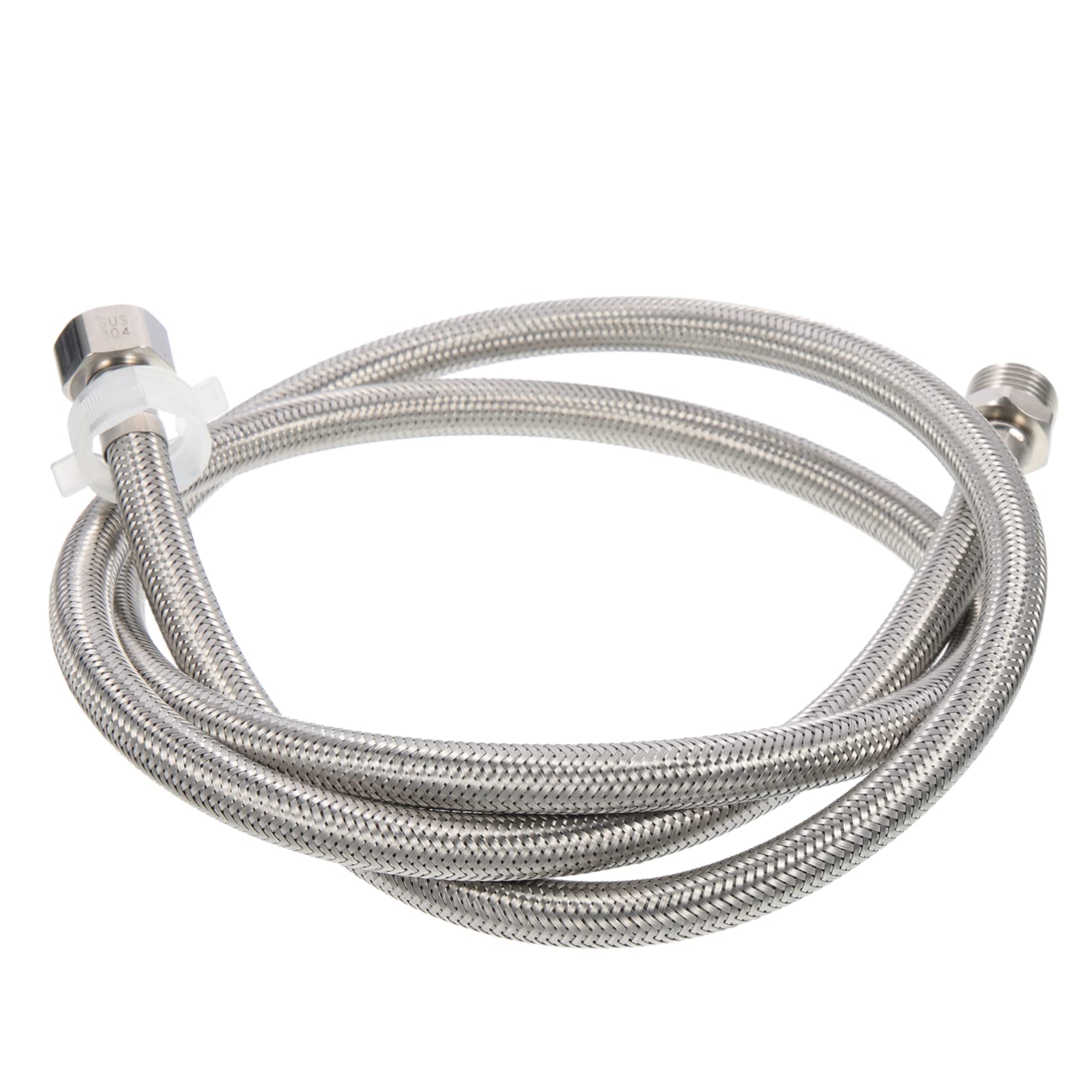 Angoily 3 Pièces Tuyau Extension pour Machine à Laver Acier Inoxydable Flexible Tressé Raccordement Pouce Intérieur et Extérieur Installation Facile et Durable