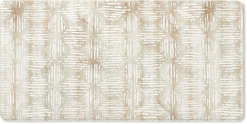 TOWN & COUNTRY BASICS Comfort Plus Boho Geo - Tapete cómodo antifatiga, tapete de cocina, tapete de escritorio de pie, respaldo antideslizante,