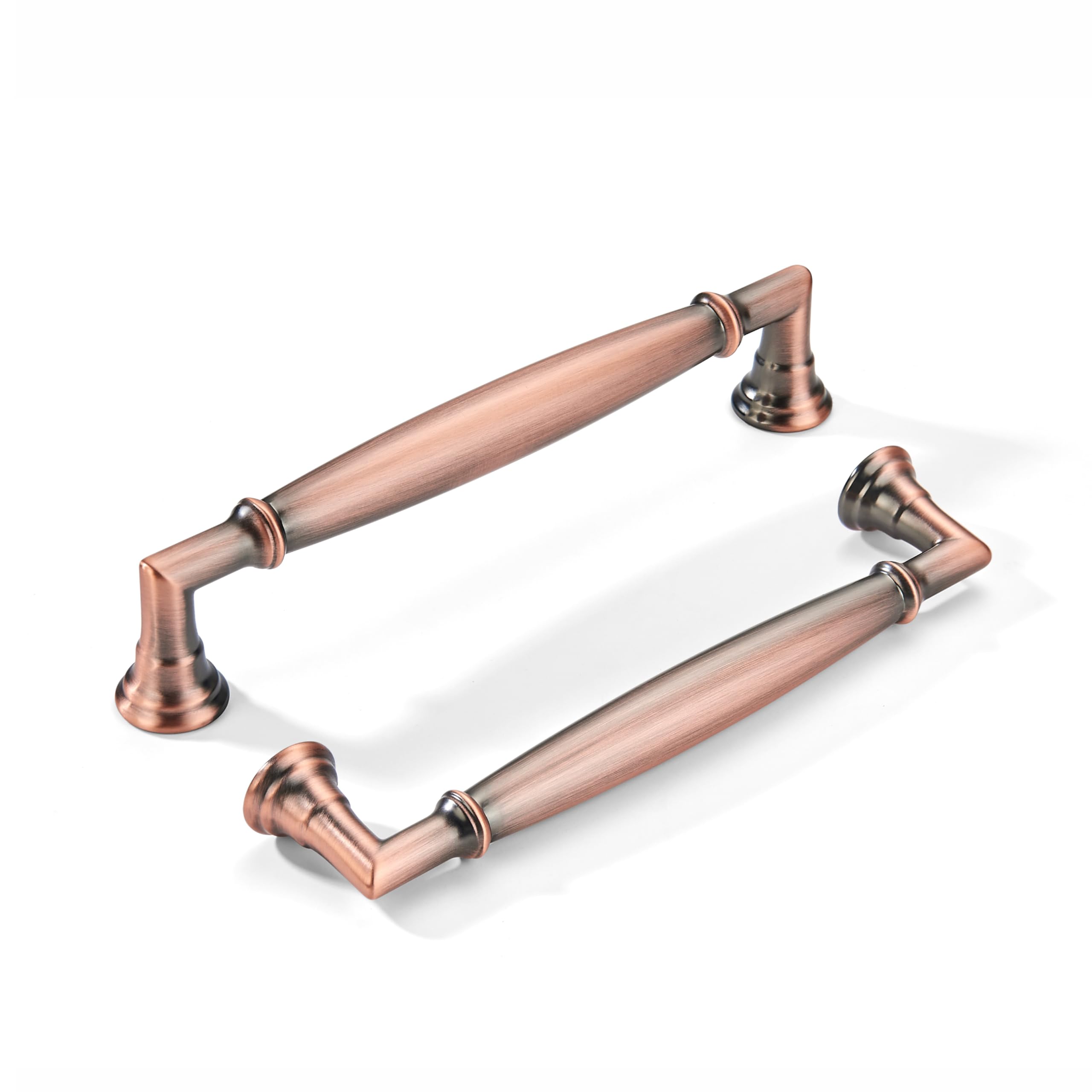 khtumeware 10 Pack 5 Inch(128mm) Brushed Antique Copper Cabinet Pulls Heavy Duty Soild Cabinet Handles Kitchen Cabinet Hardware for Cupboard Drawer Handles Dresser Pulls — image 1