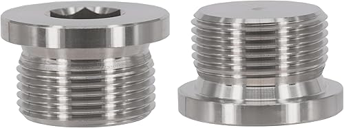 Miniatura 5 de Tapón de drenaje de aceite de cabeza redonda hexagonal de acero inoxidable 304 estándar M24 x 1.5 con arandela de cobre, ajuste universal para