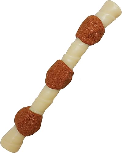 Vista 10 de Nylabone Power Chew Shish Kabob - Juguete alternativo de nailon para masticar, pollo, grande, gigante (1 unidad)