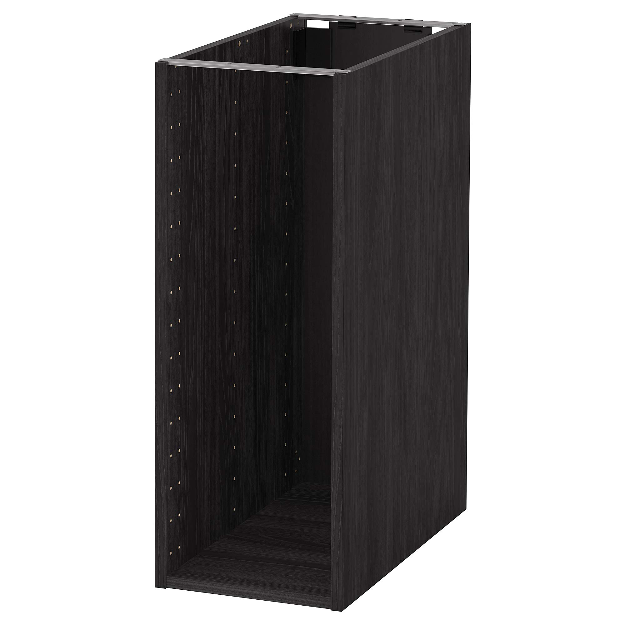 Cadre d'armoire METOD meuble de cuisine caisson bas effet bois noir