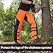 ZELARMAN Chainsaw Chaps 8-layer Protective Apron Wrap Adjustable Chainsaw Pants/Chap for Loggers Forest Workers Class A