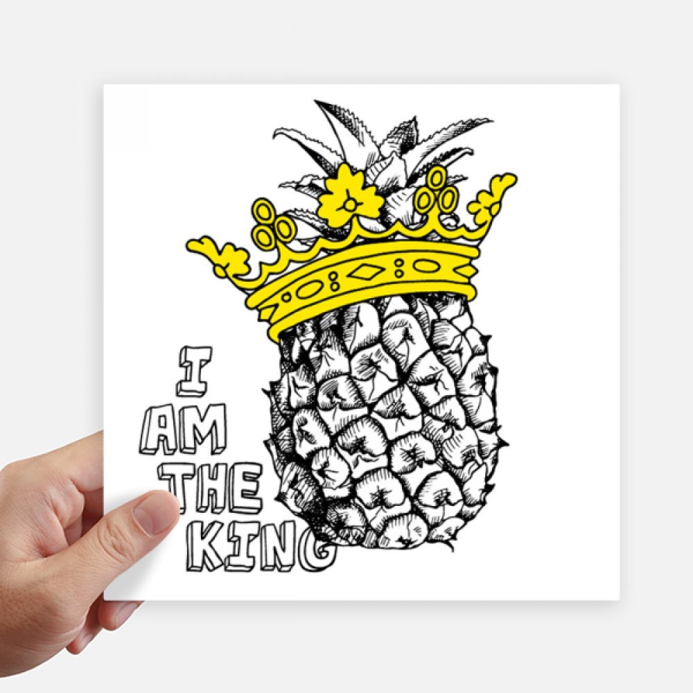 Autocollants Ananas Ligne Dessin 20CM pour Customiser Valise et PC