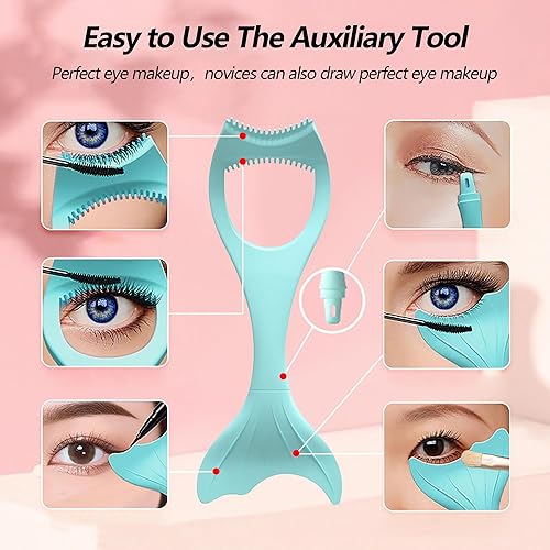 Miniatura 4 de Rizadores de pestañas, aplicador, protector de pestañas, herramienta separadora de pestañas, peine de pestañas de silicona, protector de pestañas,