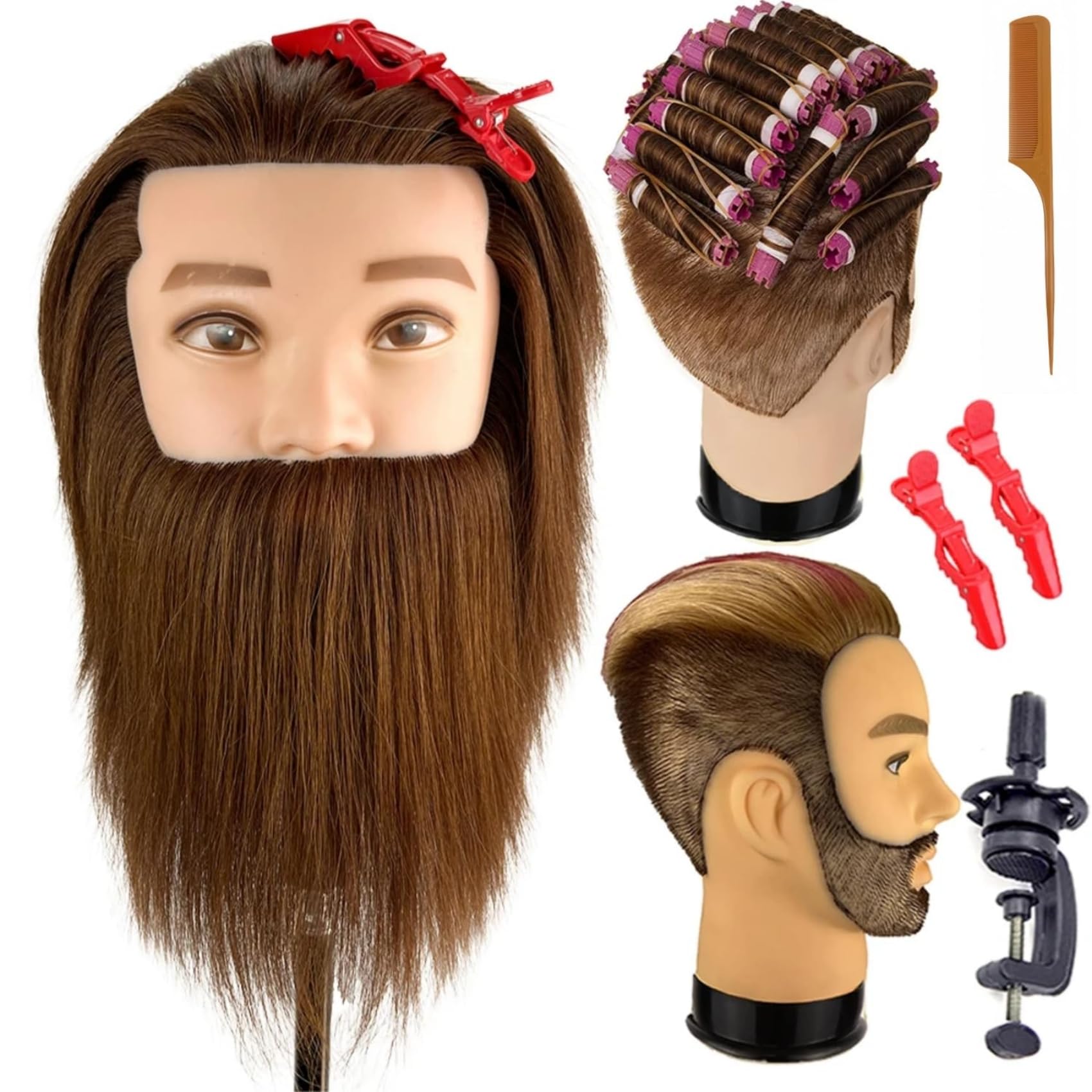 Czrleaty Mannequin Head Human Hair - training heads | Mubboo