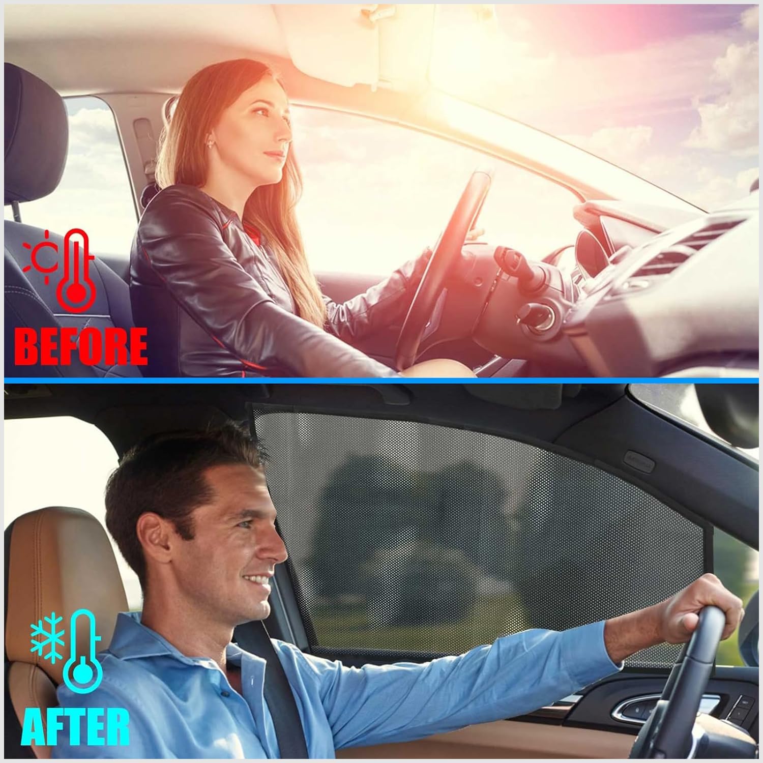 Tendine Parasole Auto Magnetico per B.M.W X1 F48 2015-2022, Parasole per Finestrino Laterale e Finestrini Posteriori Vetri, Blocca Raggi UV Protezione, Privacy Tenda Finestra