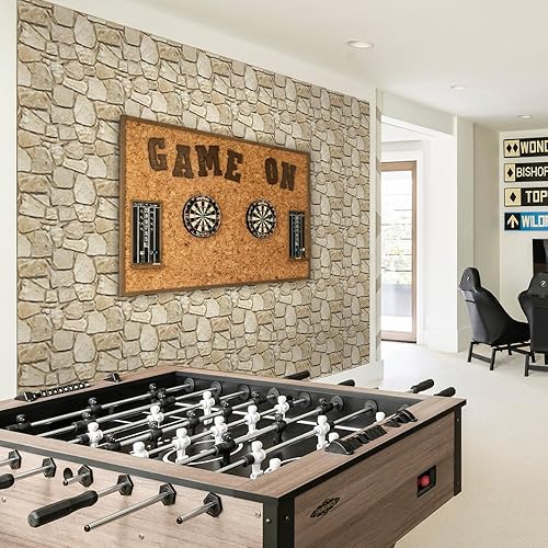 Miniatura 6 de Commomy 10 paneles de pared de piedra sintética 3D de 11.8 x 11.8 pulgadas, paneles de pared ultraligeros finos de PVC texturizados, azulejos de