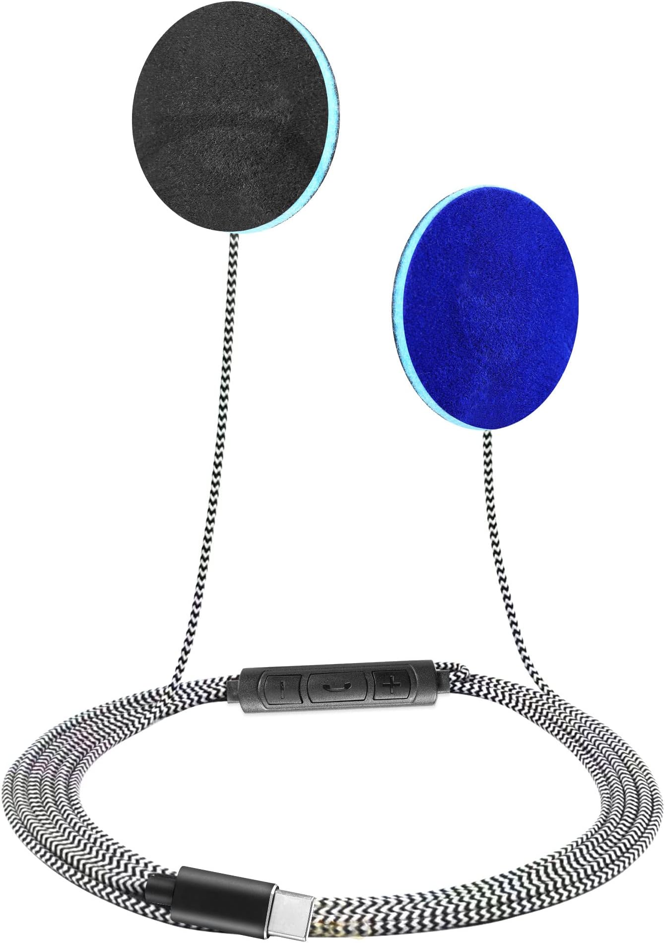 Sleep Ultra Thin Pillow Speakers with Mic, Control Button for Sleep Headphones. Headband Headphone Replacement Type-C