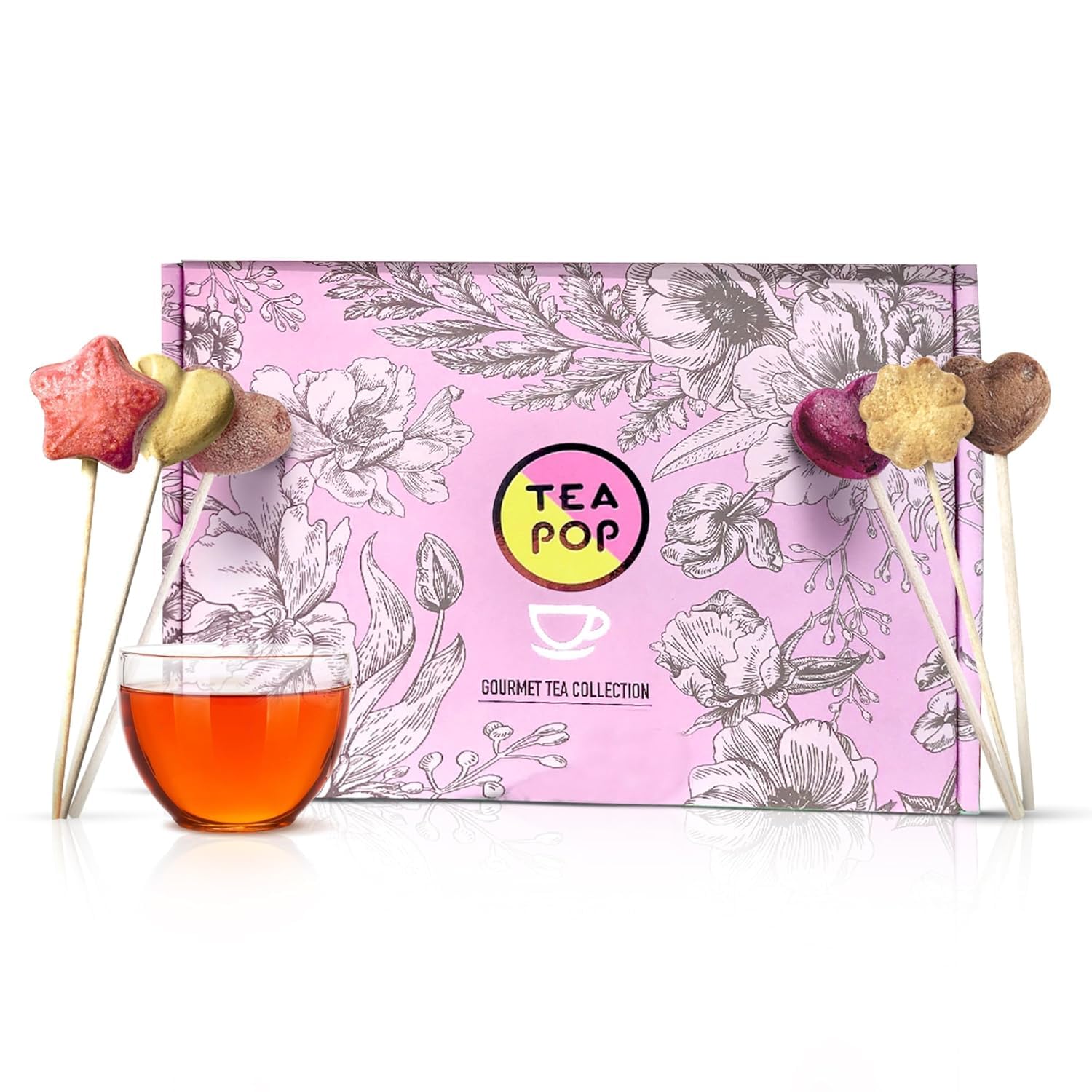 Tea-Pop Caja de regalo de té en barra, 100% natural, se disuelve en agua