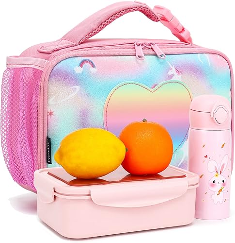 Miniatura 67 de FlowFly - FlowFly - Lonchera térmica para niños, minihielera suave para el regreso a clases, lonchera para niñas, niños, oso Oso,Negro -,negro con