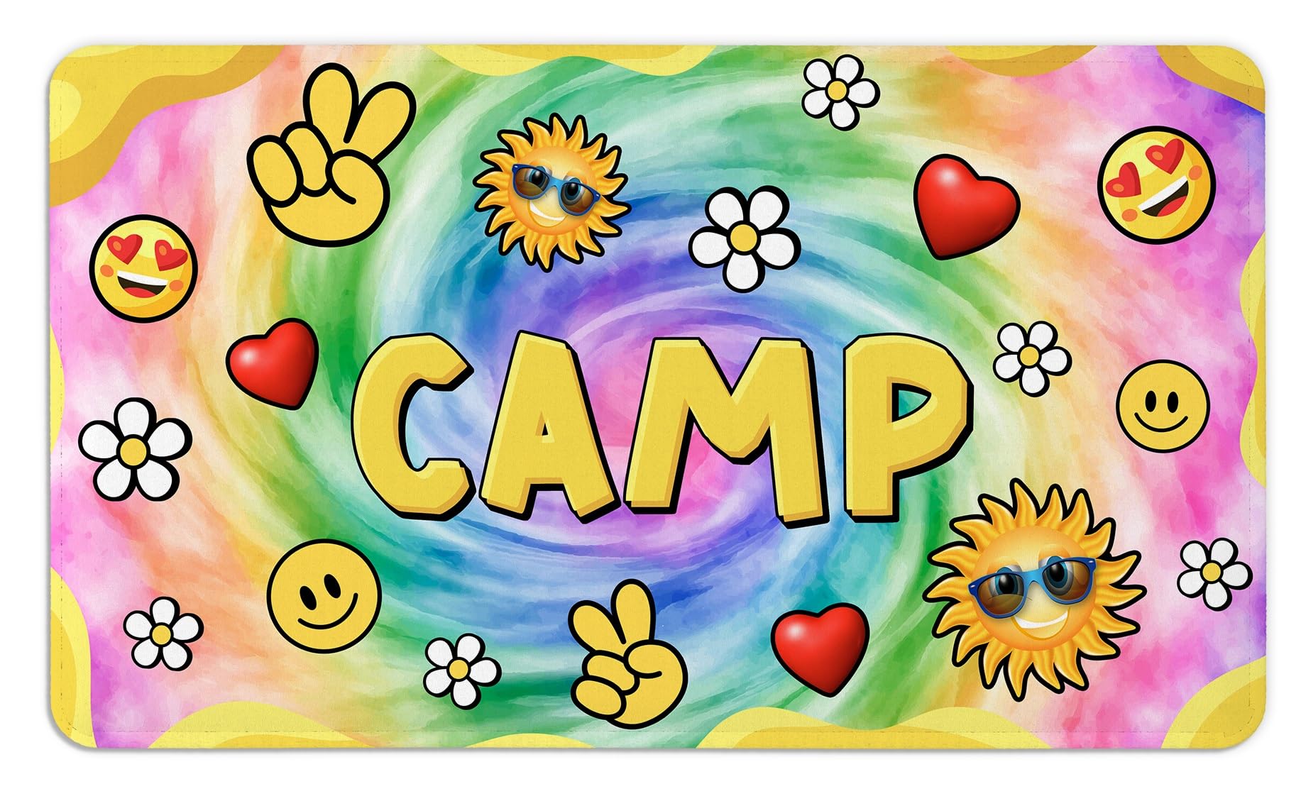 Gilbins Super Soft and Comfy Floor Mat Bunk Camp Floor Mats Sport Balls Sky (Camp Breeze)