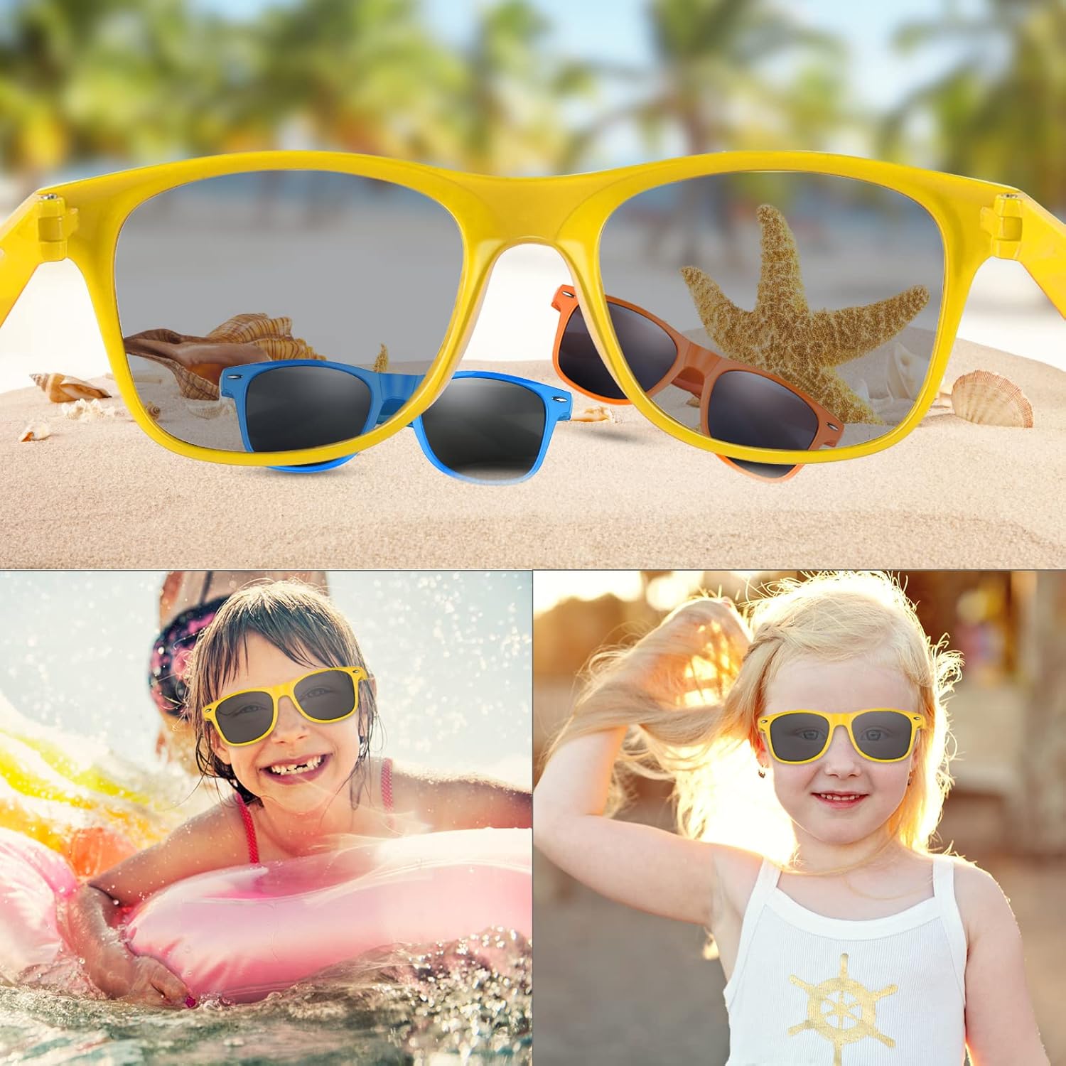 FEPITO Party Sunglasses Kids Sunglasses Bulk for Birthday Party supplies