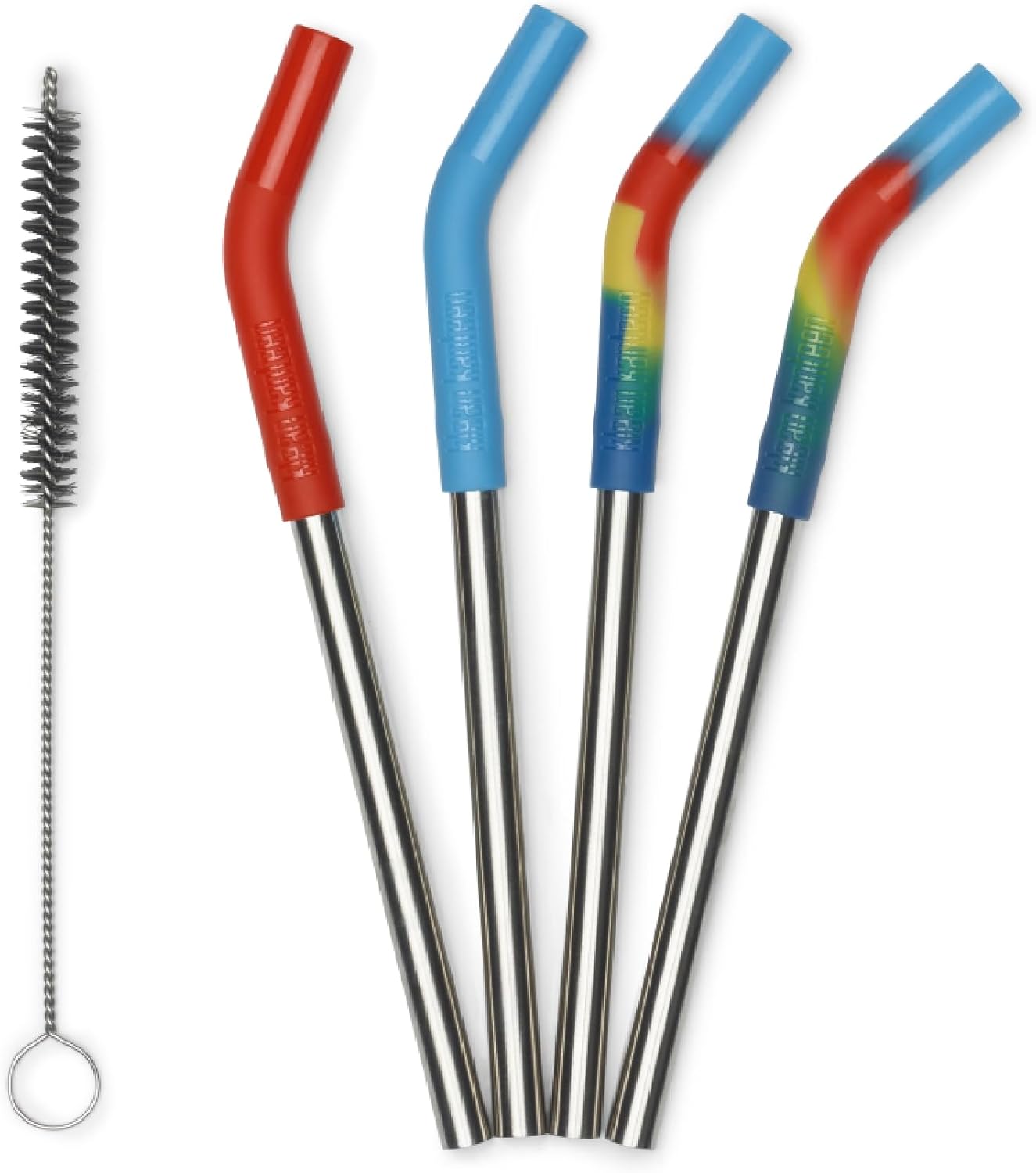 Klean Kanteen Short Recycled Stainless Steel Straw Set - Reusable Straw Set - Food Grade Silicone - Stainless Steel Straw - With Straw Cleaner Brush - 4 Pack Short Straws, Multicolor 1 EA - Image 1 of 7