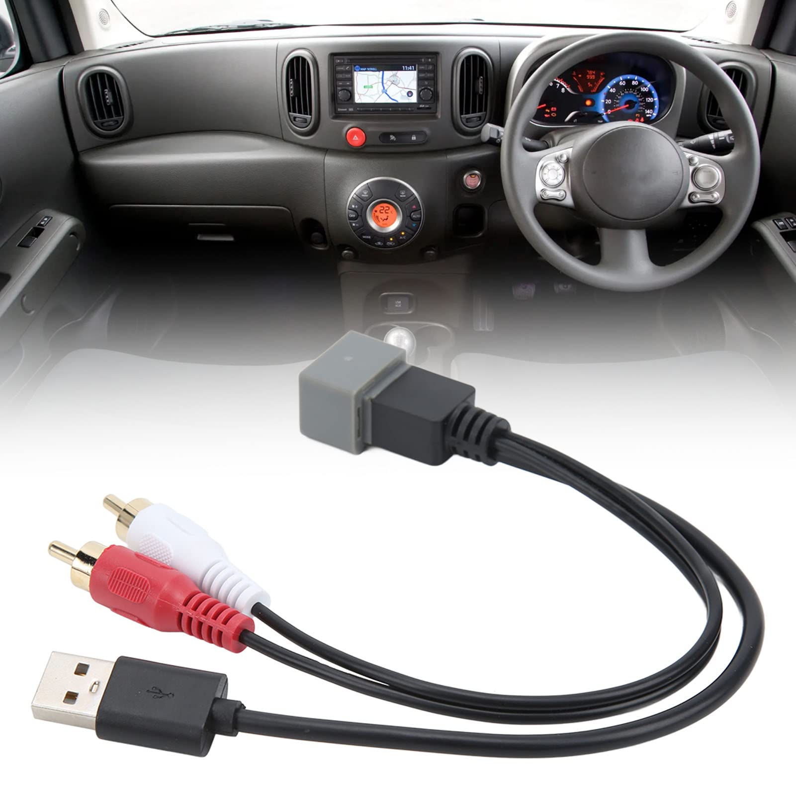 Kabel Podtrzymujący Port USB Samochodowy Kabel Podtrzymujący Port USB Wymiana Adaptera Wejścia USB dla Cube Juke Versa