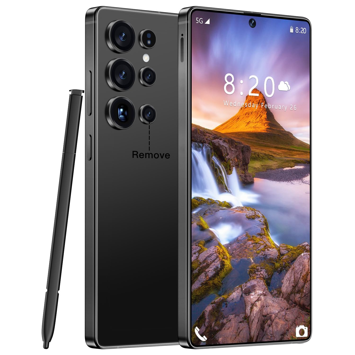 Amazon.com: Fadnou S25 Ultra Unlocked Cell Phone, Built in Pen