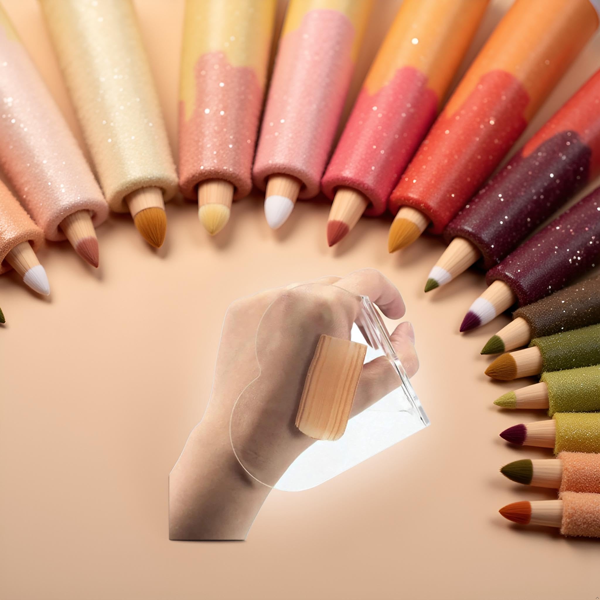 Paleta de acrílico transparente, maquillaje, sombra de ojos, base, paleta de lápiz labial, bandeja de pintura de arte de uñas, bandeja de mezcla de color, manicura de gel de uñas, herramienta de 4