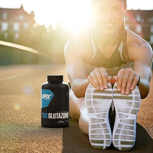 Miniatura 7 de EFX Sports Training Ground Glutazorb Caps  Suplemento de píldora de glutamina altamente concentrado, pH correcto, digestión y apoyo inmunológico,