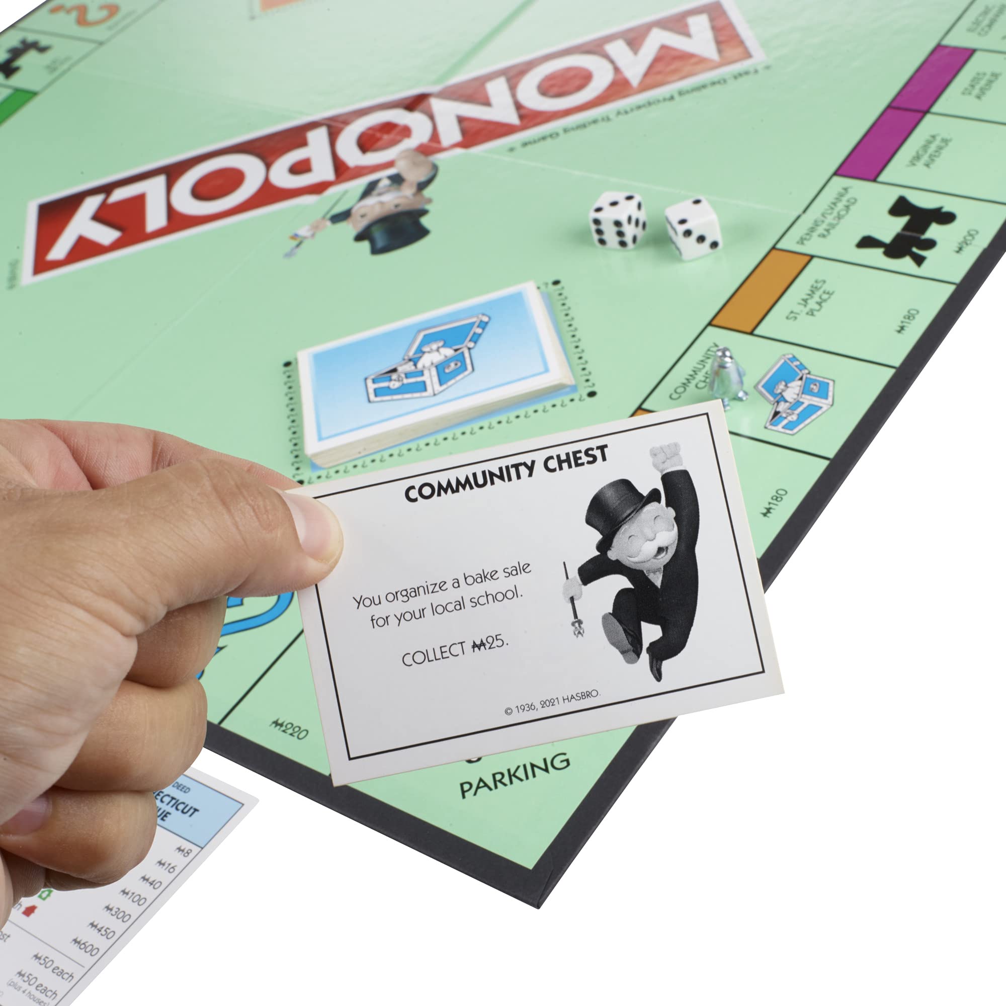 MONOPOLY Game, Family Board Game for 2 to 6 Players, Board Game for