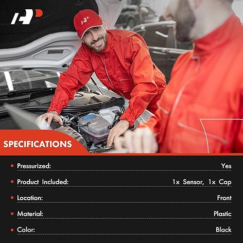 Miniatura 2 de A-Premium Tanque de depósito de recuperación de desbordamiento de refrigerante del motor con tapa y sensor Compatible con BMW E46 318i Base1998