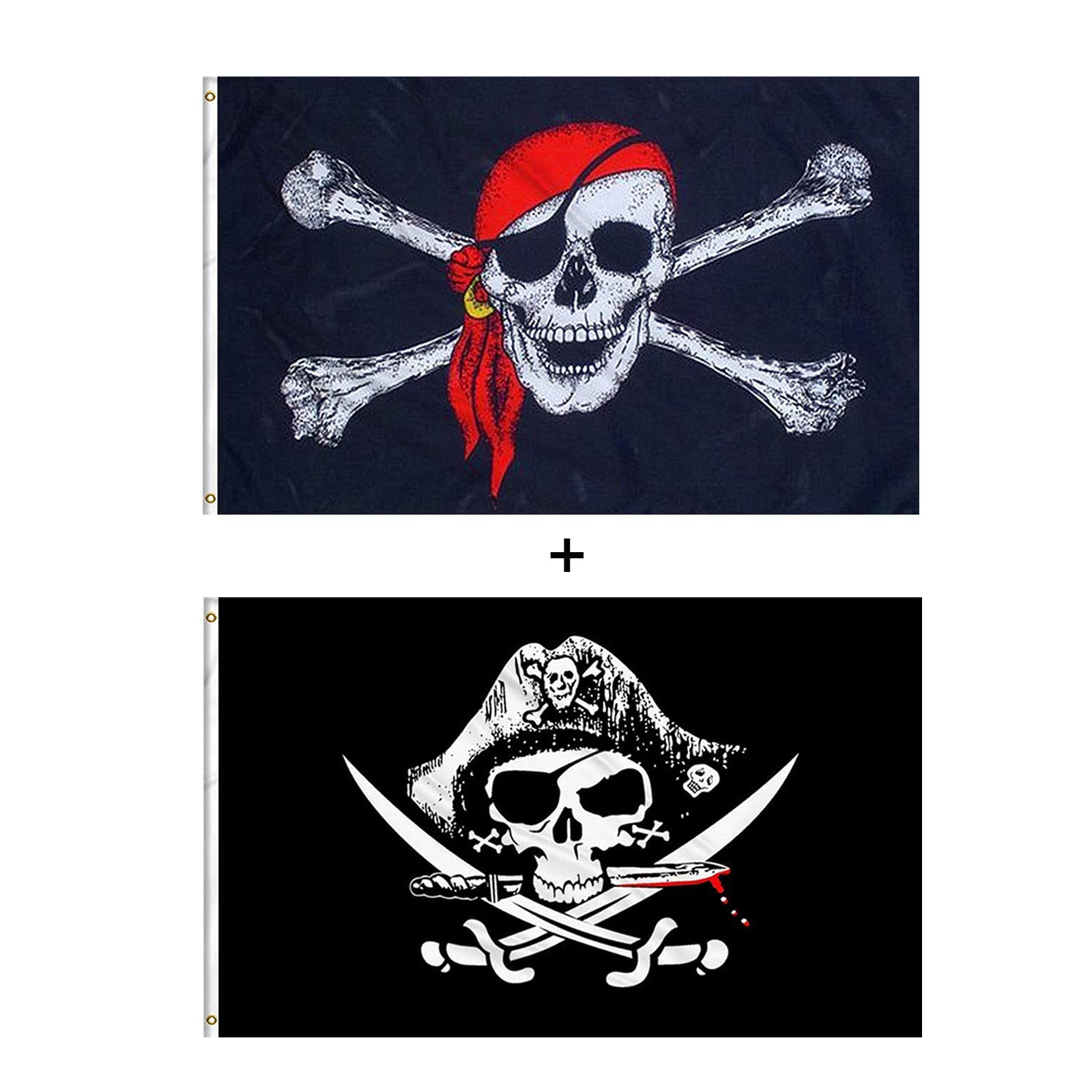 Amazon Com 海盜旗十字刀旗和紅色圍巾jolly Roger 聚酯纖維旗幟 海盜派對用品萬聖節裝飾橫幅 海盜旗聚酯纖維帆布黃銅鈕扣孔 Amazon Com 海盜旗十字刀旗和紅色圍巾jolly Roger 聚酯纖維旗幟 海盜派對用品萬聖節裝飾橫幅 海盜旗聚酯纖維帆布黃銅鈕扣孔