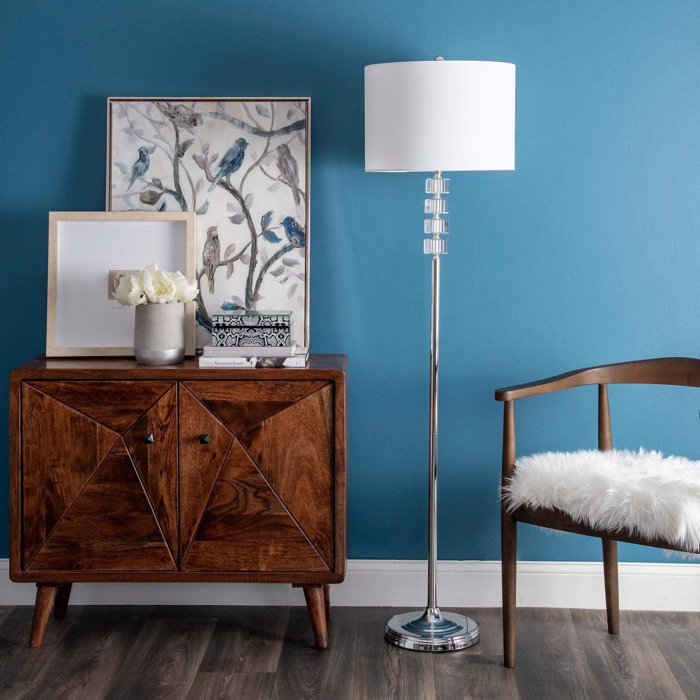 Weekly Top Sale nuLOOM Cameron 62 Crystal Floor Lamp