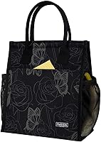 Vista 29 de Fmeida Bolsa de Almuerzo Aislada para Mujeres, Bolsas de Almuerzo Pequeñas de 6.75L con Múltiples Bolsillos, Bolsa Térmica Reutilizable