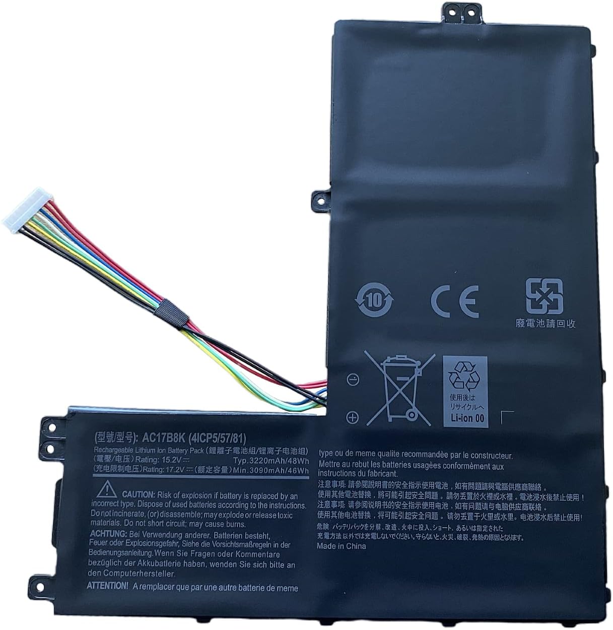 通用 HCSK AC17B8K Laptop Battery Replacement for Acer Swift 3 SF315-52 SF315-52G SF315-52-33KX SF315-52-81FV SF315-52-83WQ SF315-52-87WN SF315-52G-51HV SF315-52G-54AU SF315-52G-83WQ Series Notebook