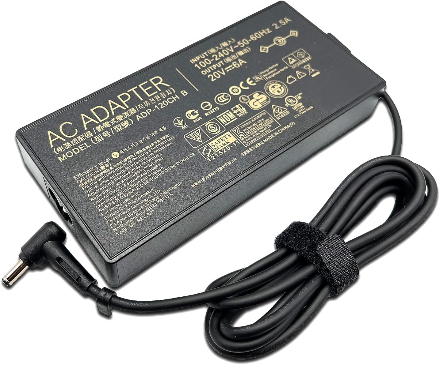 20V 6A 120W 4.5x3.0mm AC Charger ADP-120CD B A17-120P2A Compatible for ASUS ZenBook UX534FT Q537 UX534FT Q546FD Q546F Q547FD Q537FD Q547F Laptop Power Supply