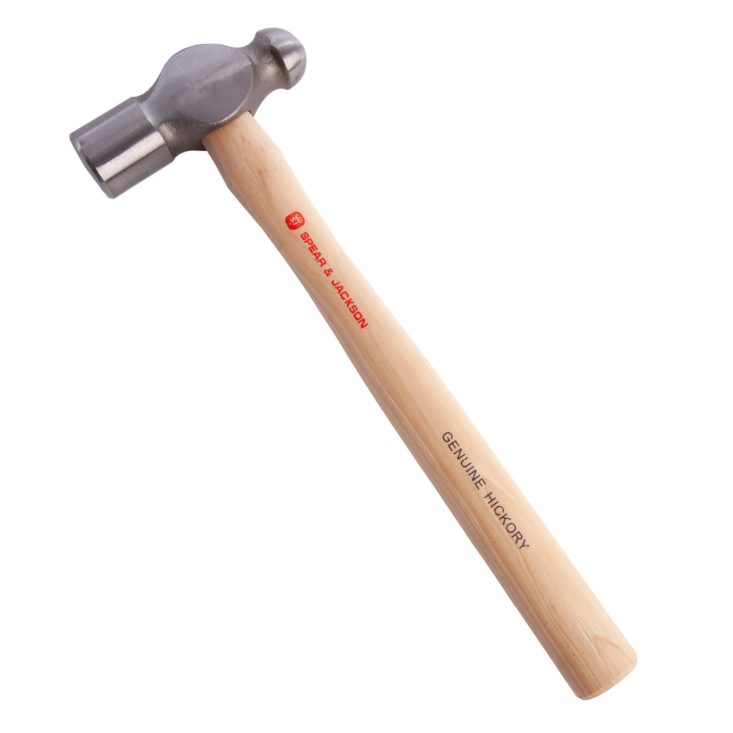 Spear & Jackson Blue Sj-Bph40 Ballpein Hickory Hammer, 40 Oz.