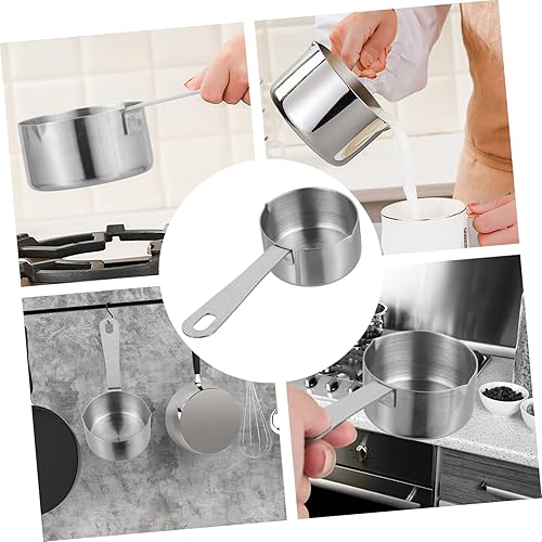 Miniatura 5 de Ollas de cocina Herramienta Crema Leche Mini Calentador de Mantequilla Cazo de Acero Pequeño Utensilios de Cocina Cuchara Medidora Mini Cuchara de