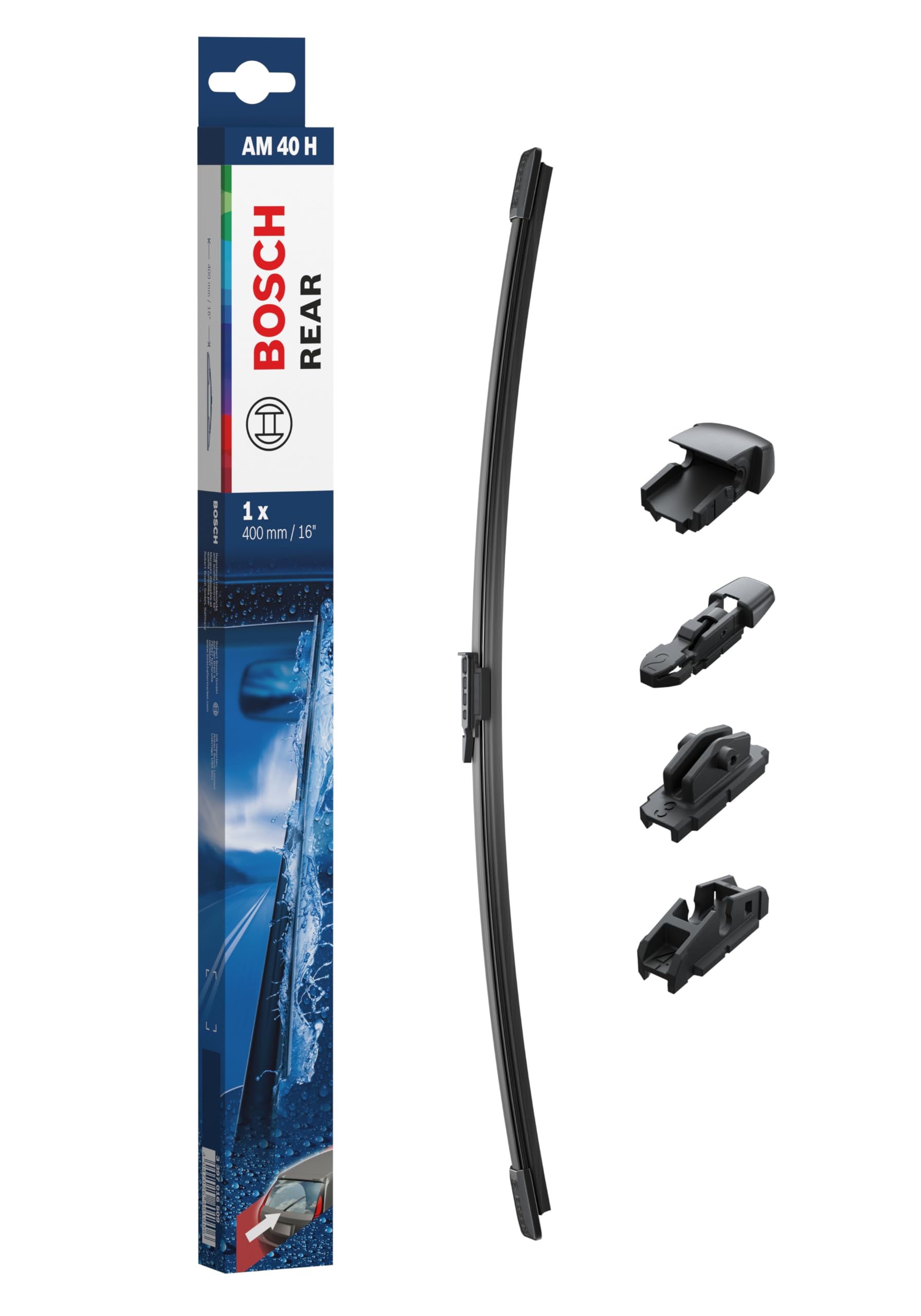 Tergicristallo Lunotto Bosch Rear H407 | Lunghezza 400mm (40 Cm) | 1 Pezzo, Installazione Facile