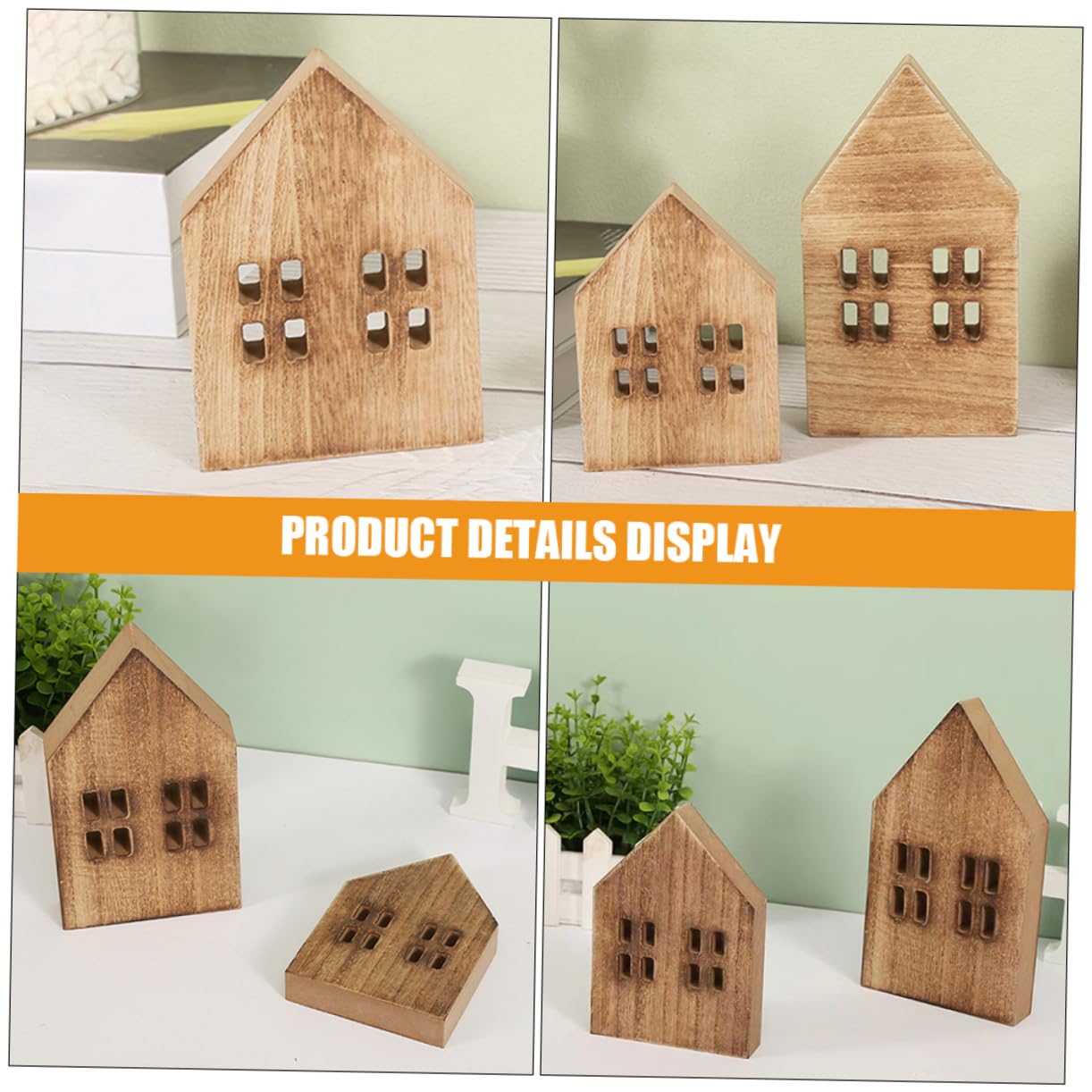 Sosoport 2pezzi Casa Artificiale in Miniatura Decorazione per Mini Case in Decorazioni per Case da Scrivania Oggetti per Micro Paesaggi Casa Decorativa per e Librerie