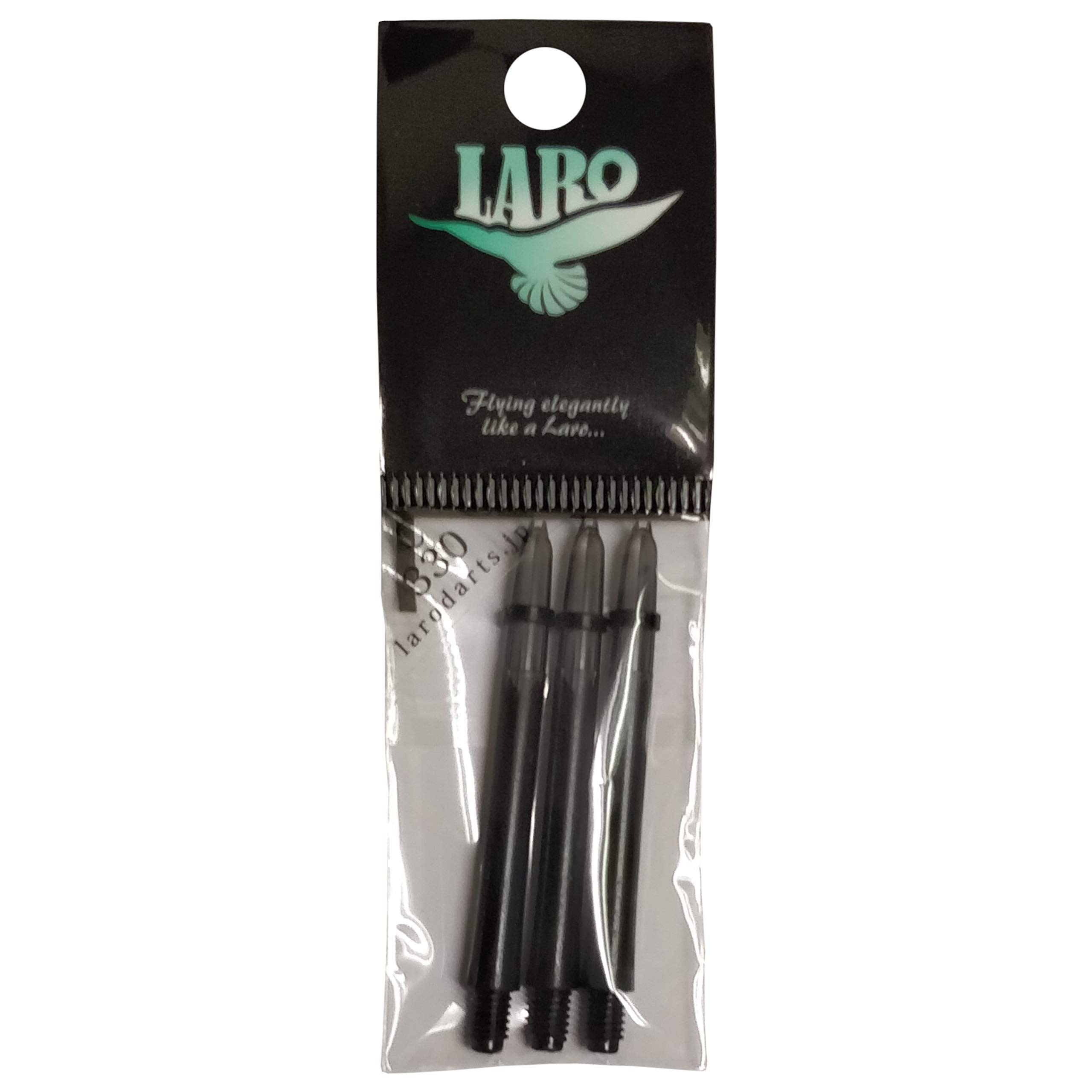 Lstyle Dart Shafts: Plastic Nylon Shaft - for Soft Tip and Steel Tip Darts - Black 330 (Long/Medium)