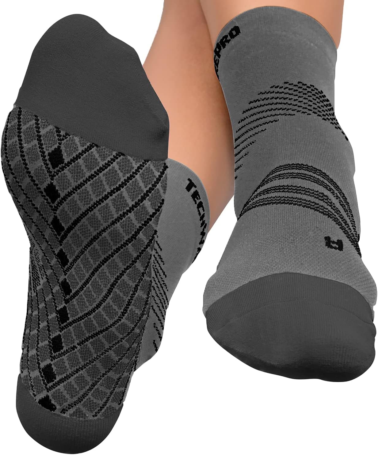 Plantar Fasciitis Socks – Cushion Ankle Compression Socks Women & Men. Achilles Tendonitis Brace & Arch Support
