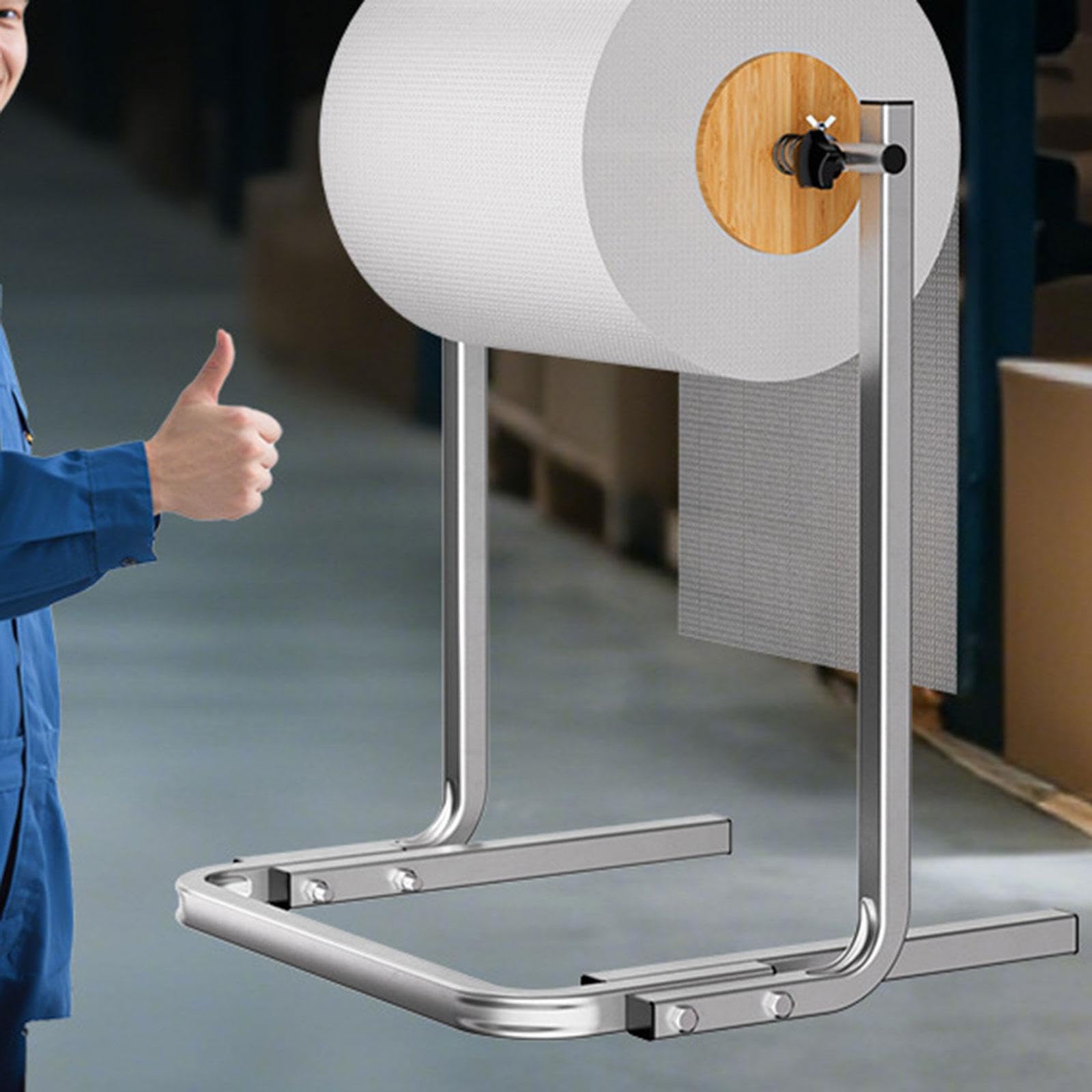 Harilla Distributeur de rouleaux de papier en métal, support manuel pour film de 50 cm